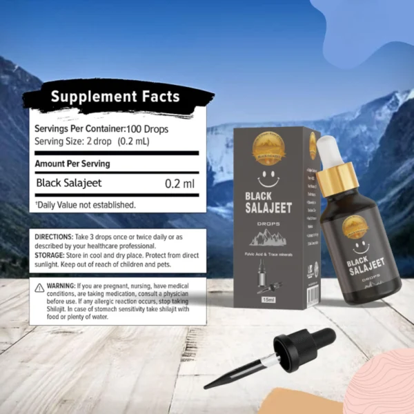 Black Salajeet Drops (15ml) - Image 3